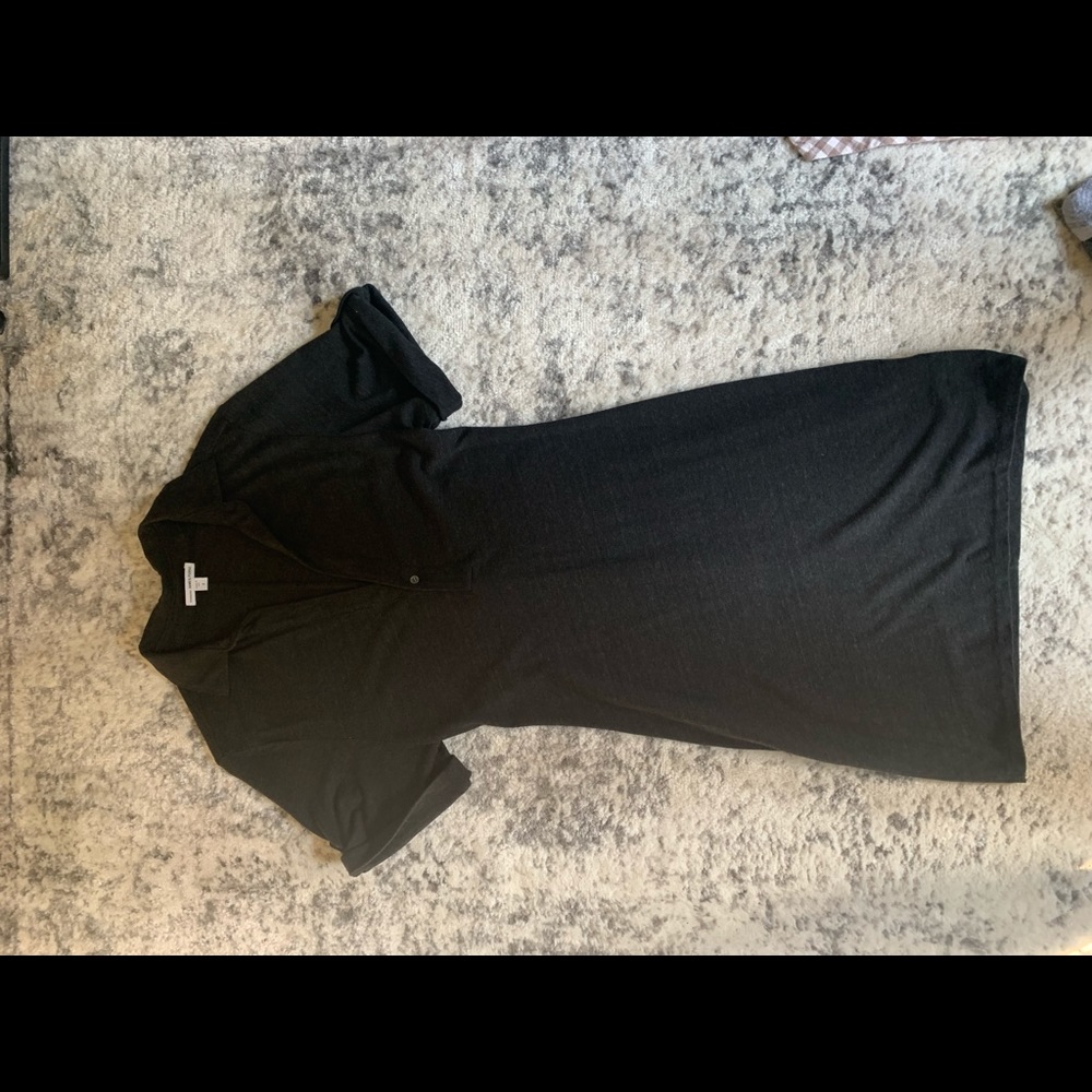 James Perse charcoal gray dress 2